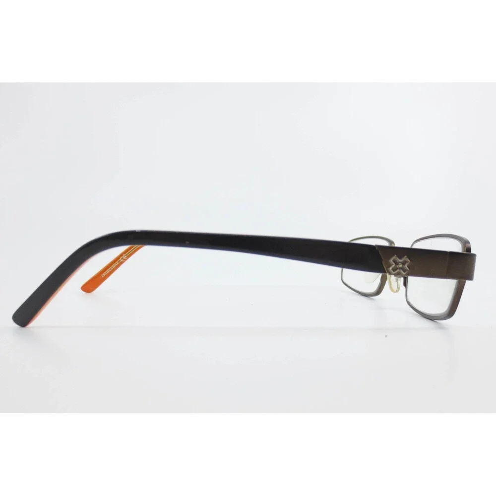 X Games Step Up 210 Eyeglasses Brown Orange Rectangle Metal Frame 46-18-130